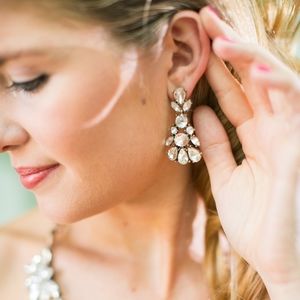 Fashion Crystal Statement Drop Earrings